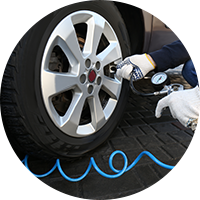 État et pression des pneus