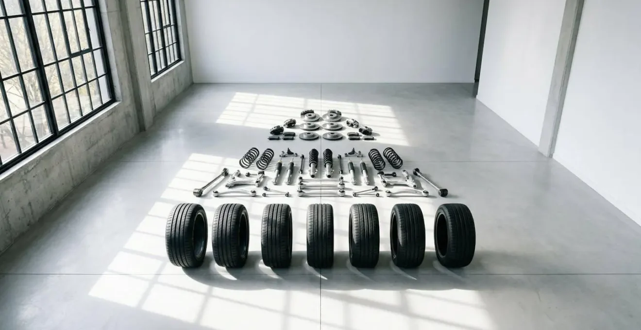 Pyramide hiérarchique des priorités d'amélioration du châssis automobile